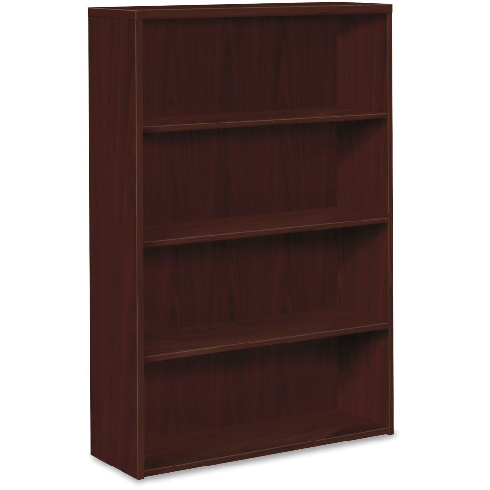 HON 10500 58inH 4-Shelf Bookcase, Mahogany