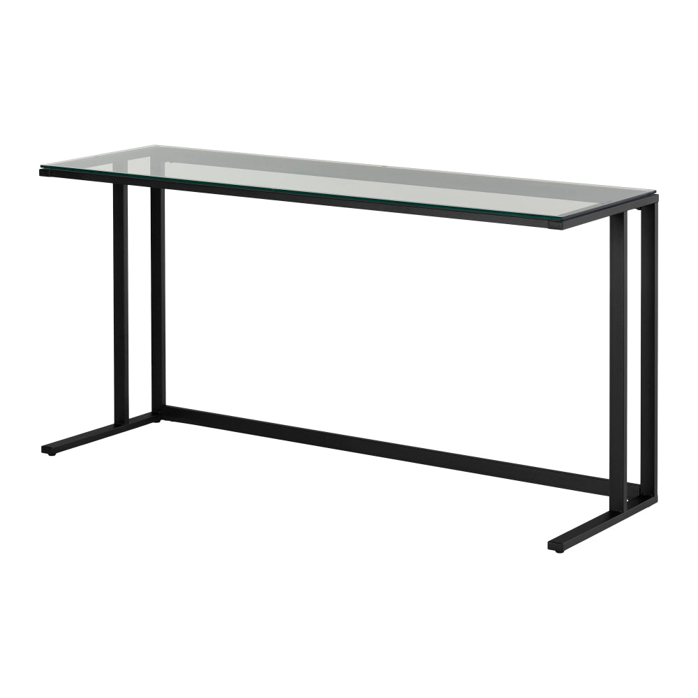 South Shore City Life 63inW Computer Desk, Pure Black