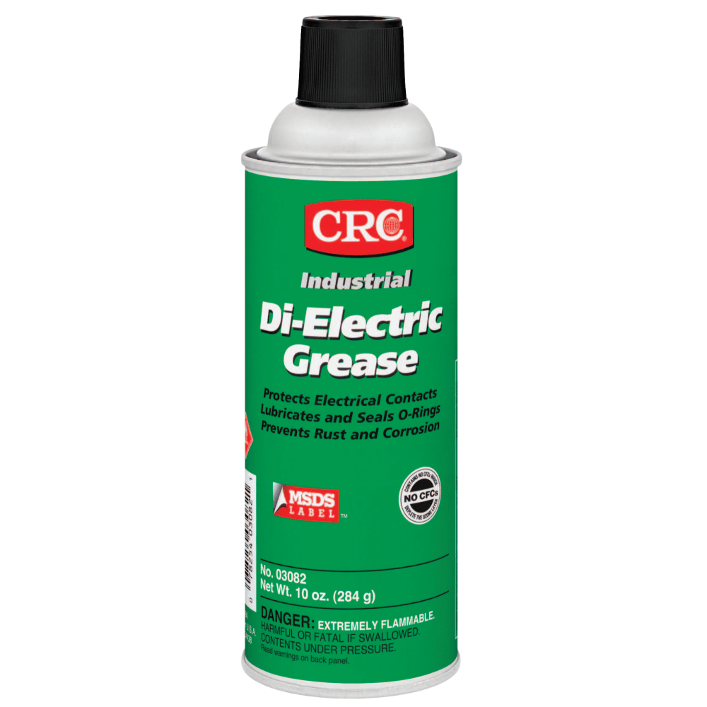 CRC NLGI Grade 2 Di-Electric Grease, 16 Oz Aerosol Cans, Pack Of 12 Cans