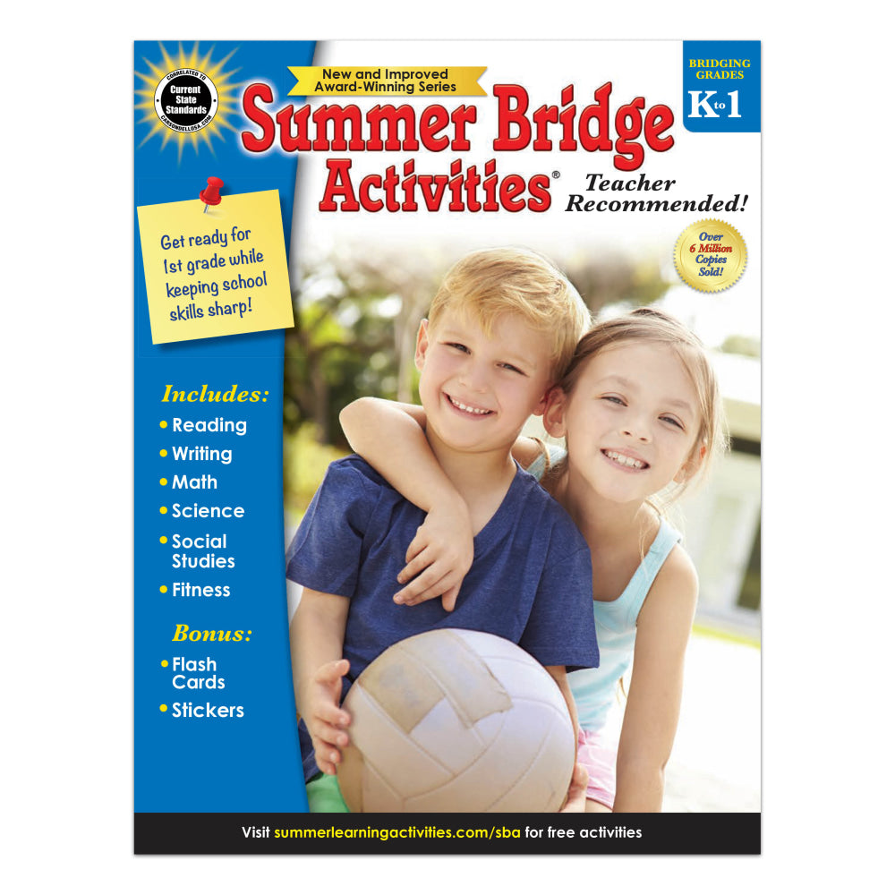 Carson-Dellosa Summer Bridge Activities Workbook, 2nd Edition, Grades K-1