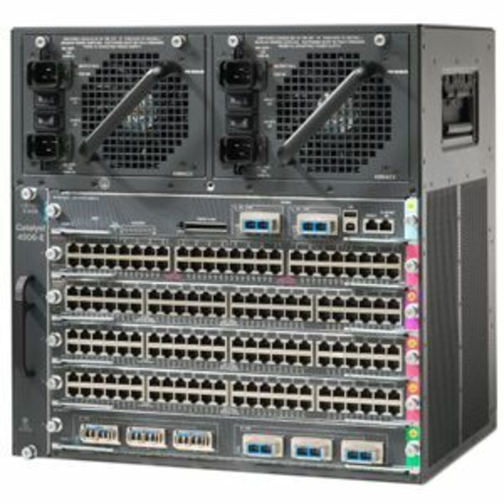 Cisco Catalyst 4506-E Switch Chassis with PoE - Manageable - 3 Layer Supported - PoE Ports - Rack-mountable - 90 Day Limited Warranty