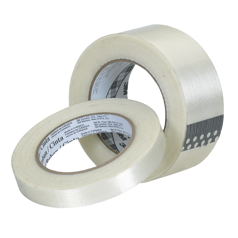 3M 8934 Strapping Tape, 1in x 60 Yd., Clear, Case Of 36