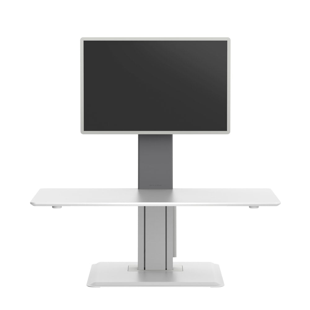 WorkPro Perform Desk Riser By Humanscale, Single Monitor, 30inW x 29-3/16 "D, White