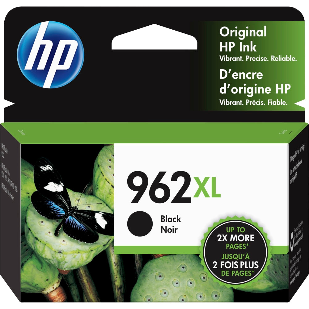 HP 962XL Black High-Yield Ink Cartridge, 3JA03AN