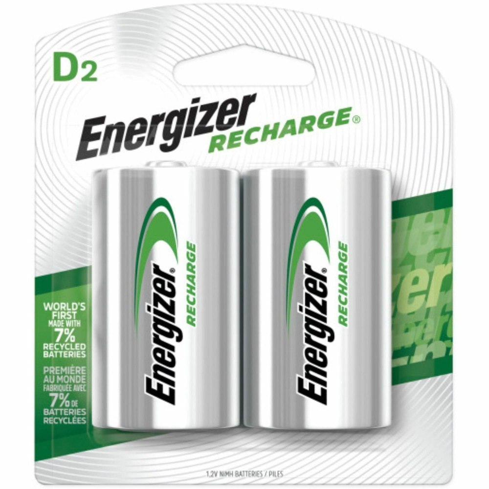 Energizer Recharge Universal Rechargeable D Battery 2-Packs - For Multipurpose - Battery Rechargeable - D - 2500 mAh - 24 / Carton