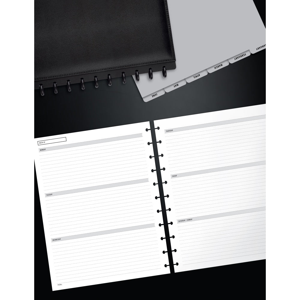 TUL Discbound Undated Weekly/Monthly Refill Pages, Letter Size, 68 Sheets