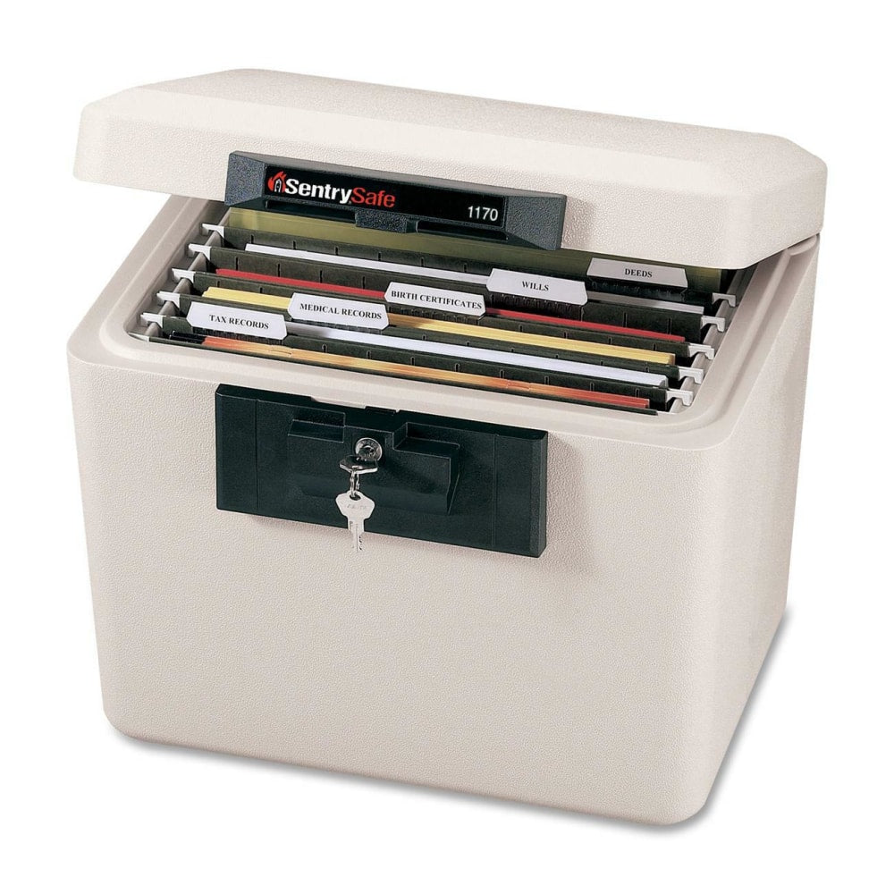 SentrySafe 1170 Security Fire File, 13 3/5inH x 15 3/10inW x 12 1/10inD, Black