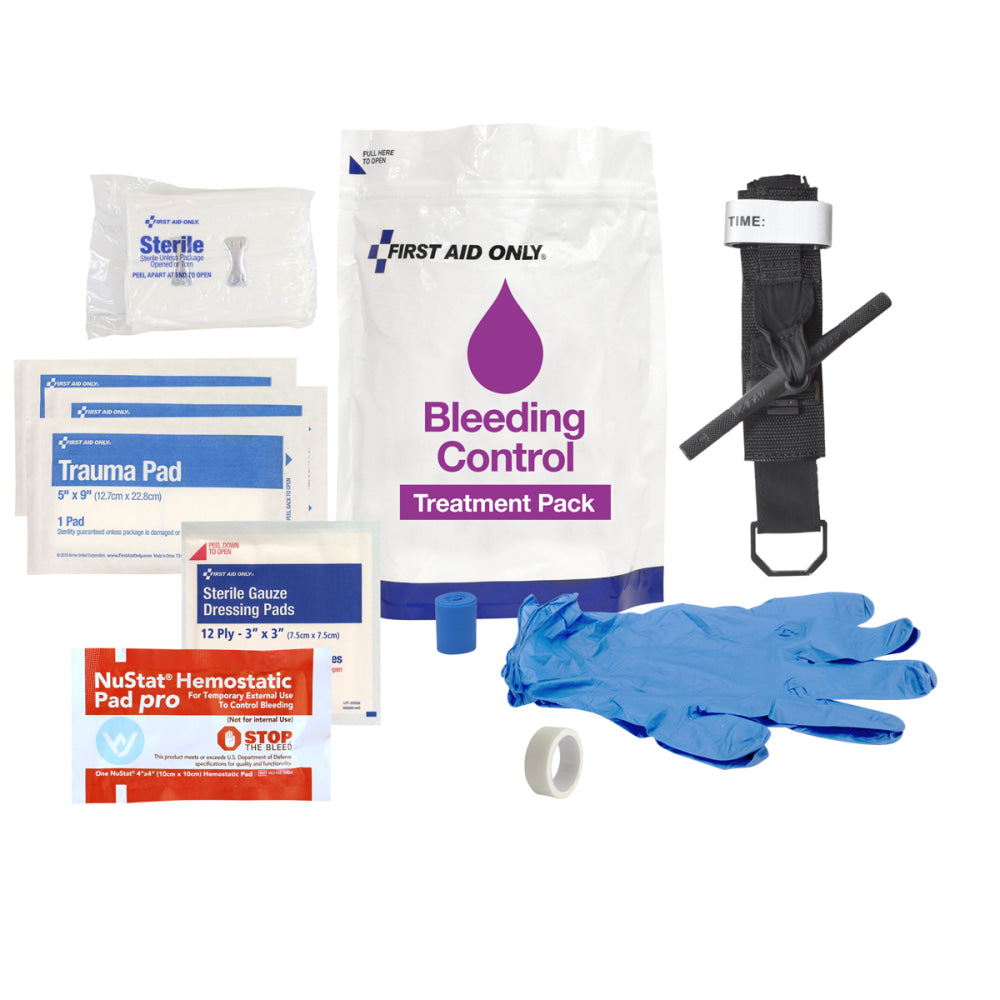 First Aid Only Bleed Control Treatment Pack Refill, White