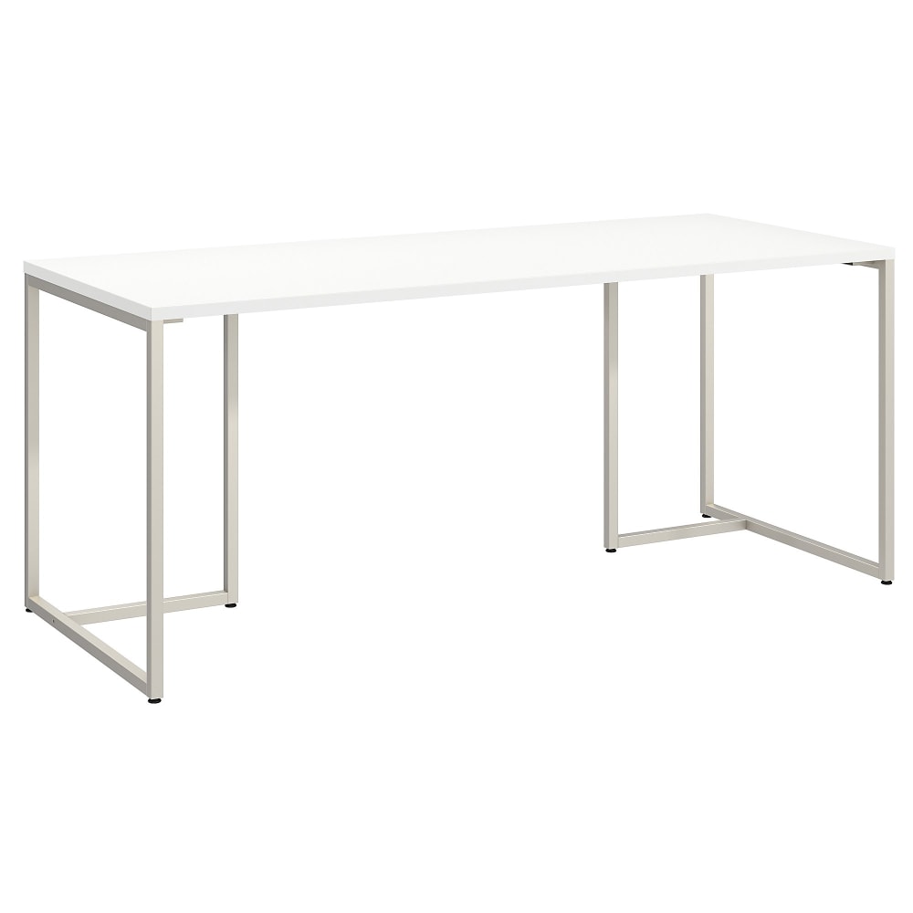 Bush Business Furniture Method Table 72inW Computer Desk, White, Standard Delivery