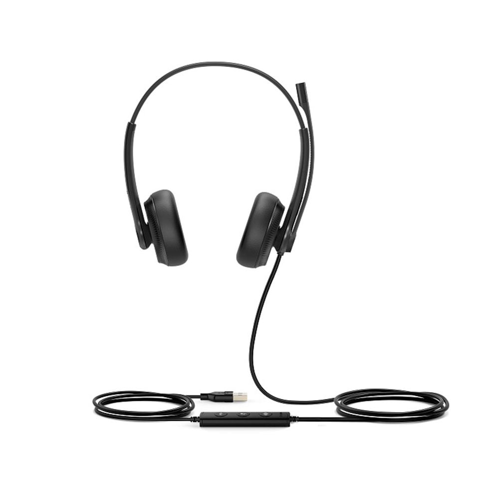 Yealink Dual UC USB Wired Headset, Black, YEA-UH34-DUAL-UC