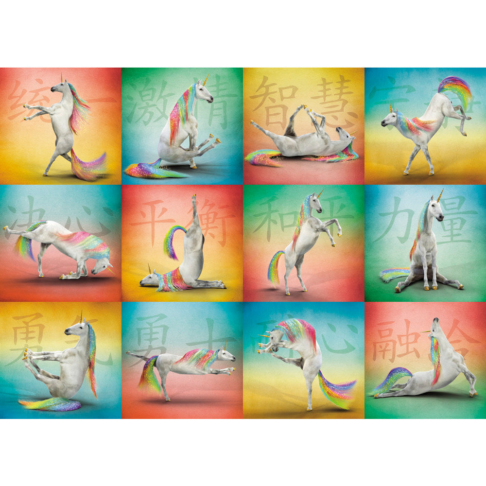 Willow Creek Press 1,000-Piece Puzzle, 26-5/8in x 19-1/4in, Unicorn Yoga