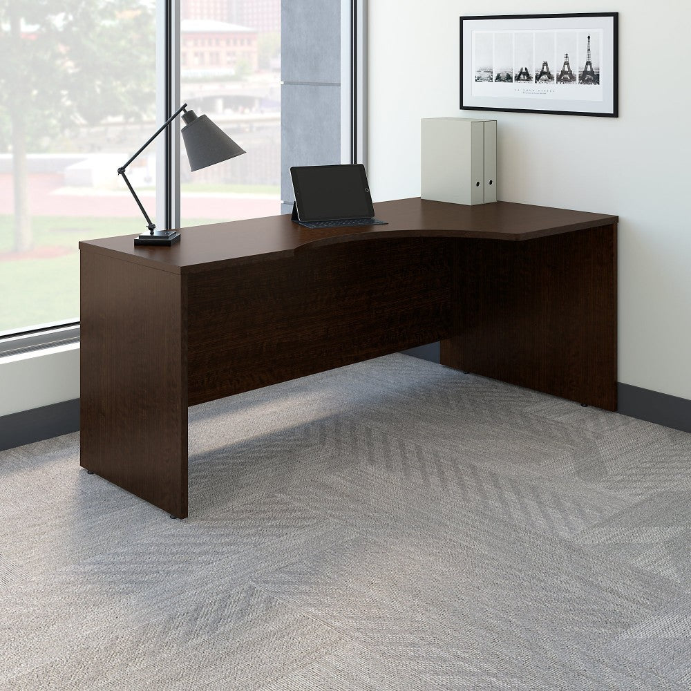 Bush Business Furniture Components 72inW Corner Right-Hand Computer Desk, Mocha Cherry, Standard Delivery