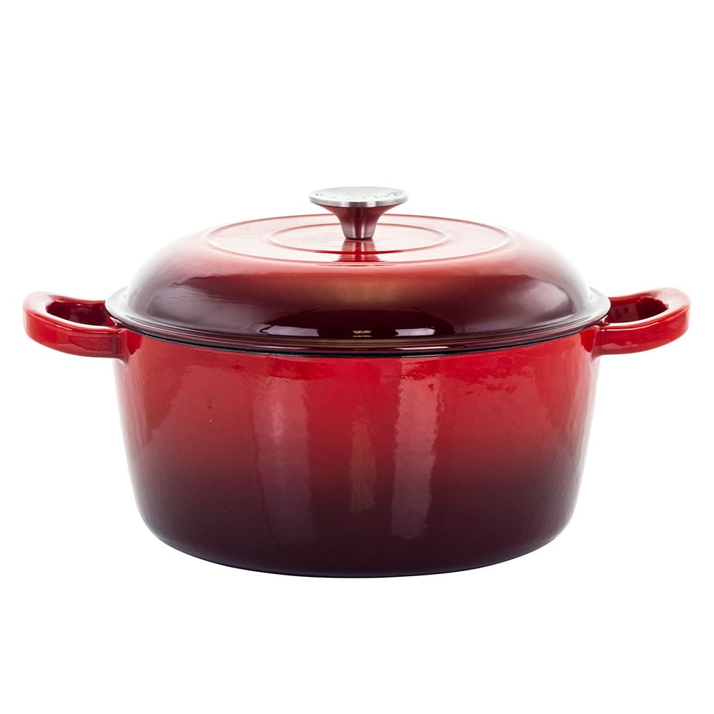 MegaChef 5-Quart Casserole Dish, Red