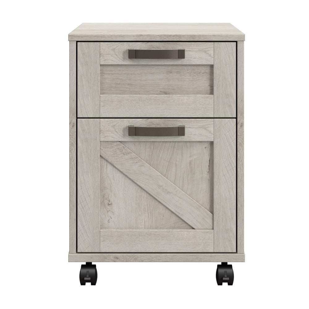 Bush Furniture Knoxville 17inD Vertical 2-Drawer Mobile File Cabinet, Cottage White, Delivery