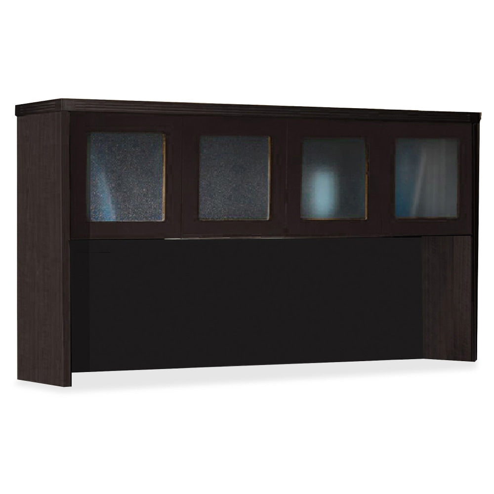 Mayline Aberdeen AHG72 Hutch - 39.1in x 72in x 15in - 4 x Door(s) - Durable - Mocha - Assembly Required