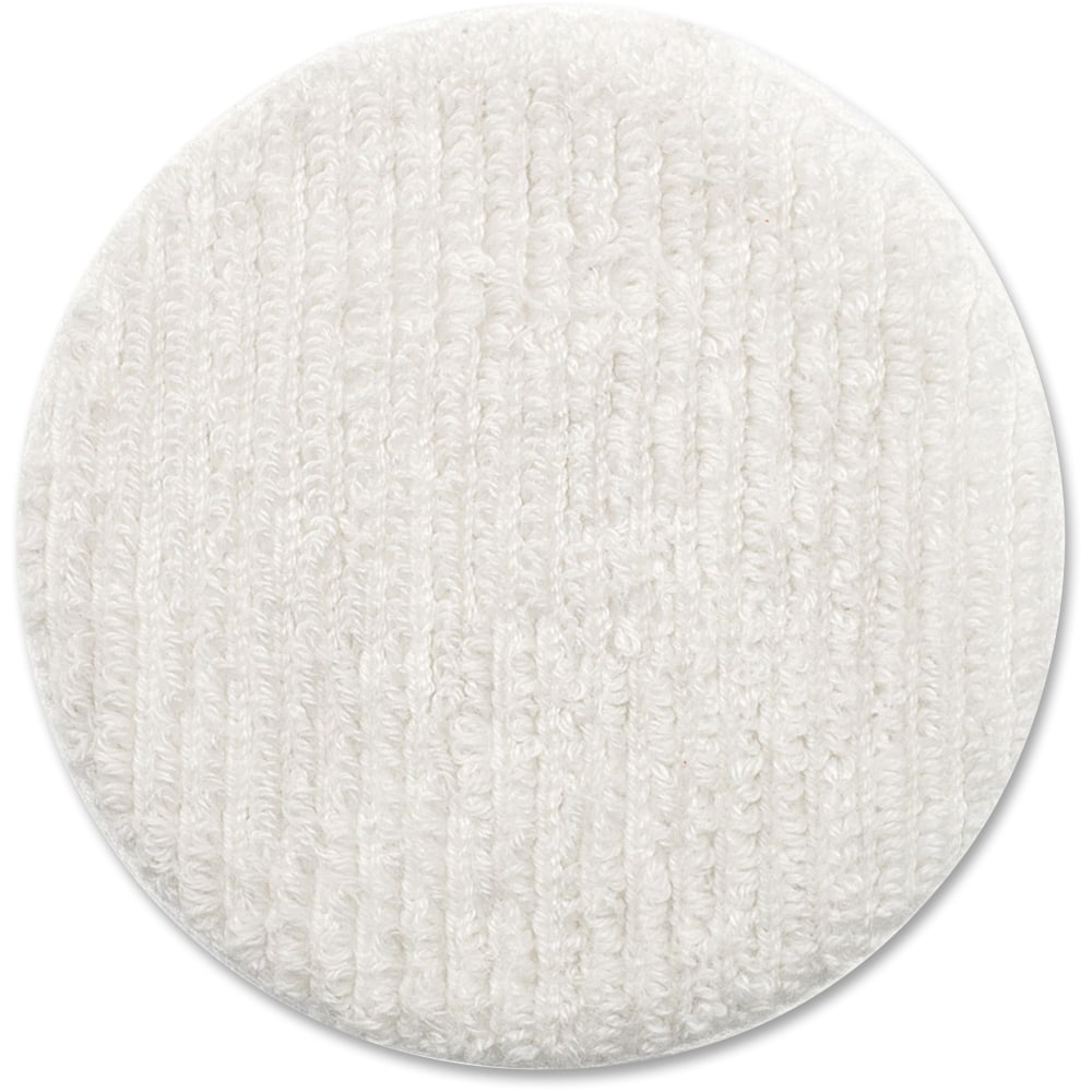 Oreck Floor Machine Terry Cloth Bonnet - 12in Diameter - 1Each x 12in Diameter - Terry Cloth - Warm White