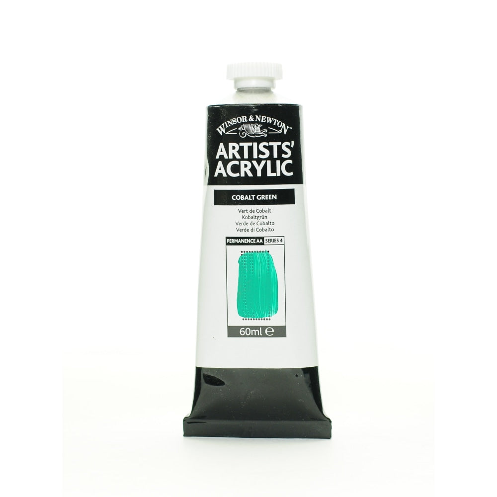 Winsor & Newton Professional Acrylic Colors, 60 mL, Cobalt Green, 184