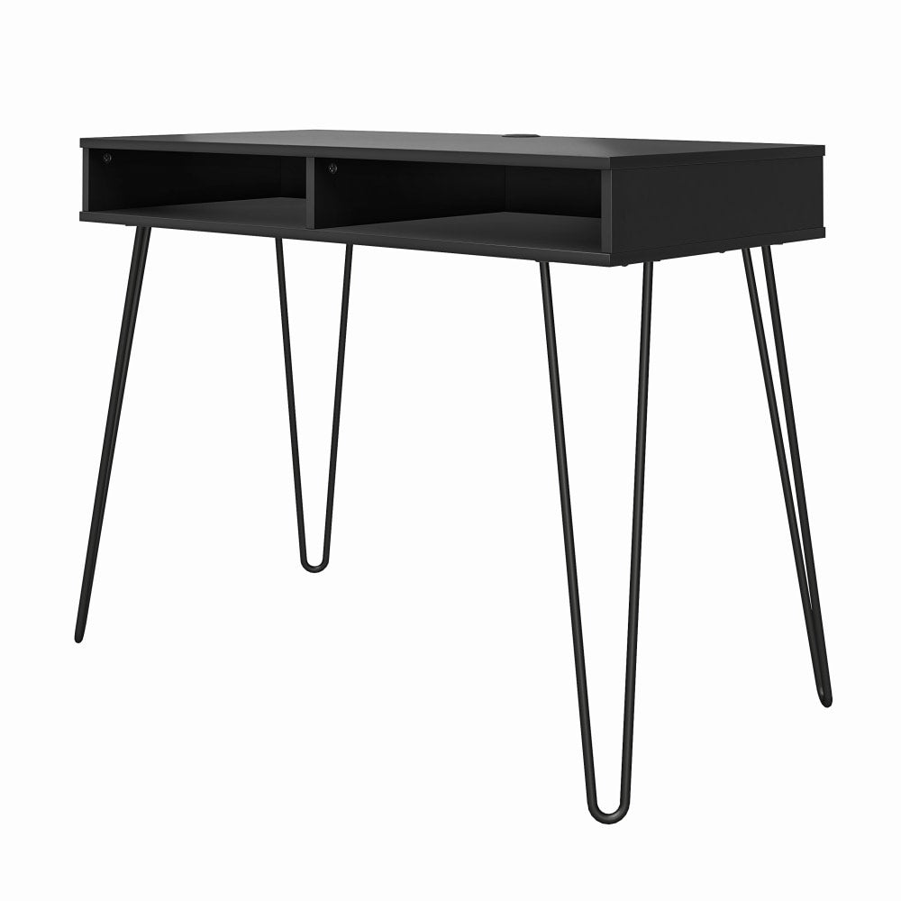 Ameriwood Home Owen 41inW Computer And Writing Desk With Storage, Black