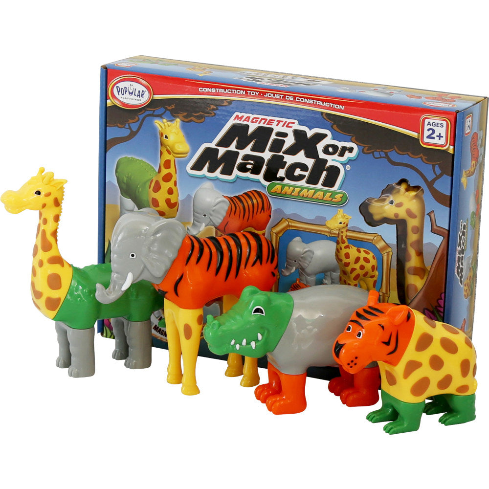 Popular Playthings Magnetic Mix or Match Animals, Pack Of 4 Animals