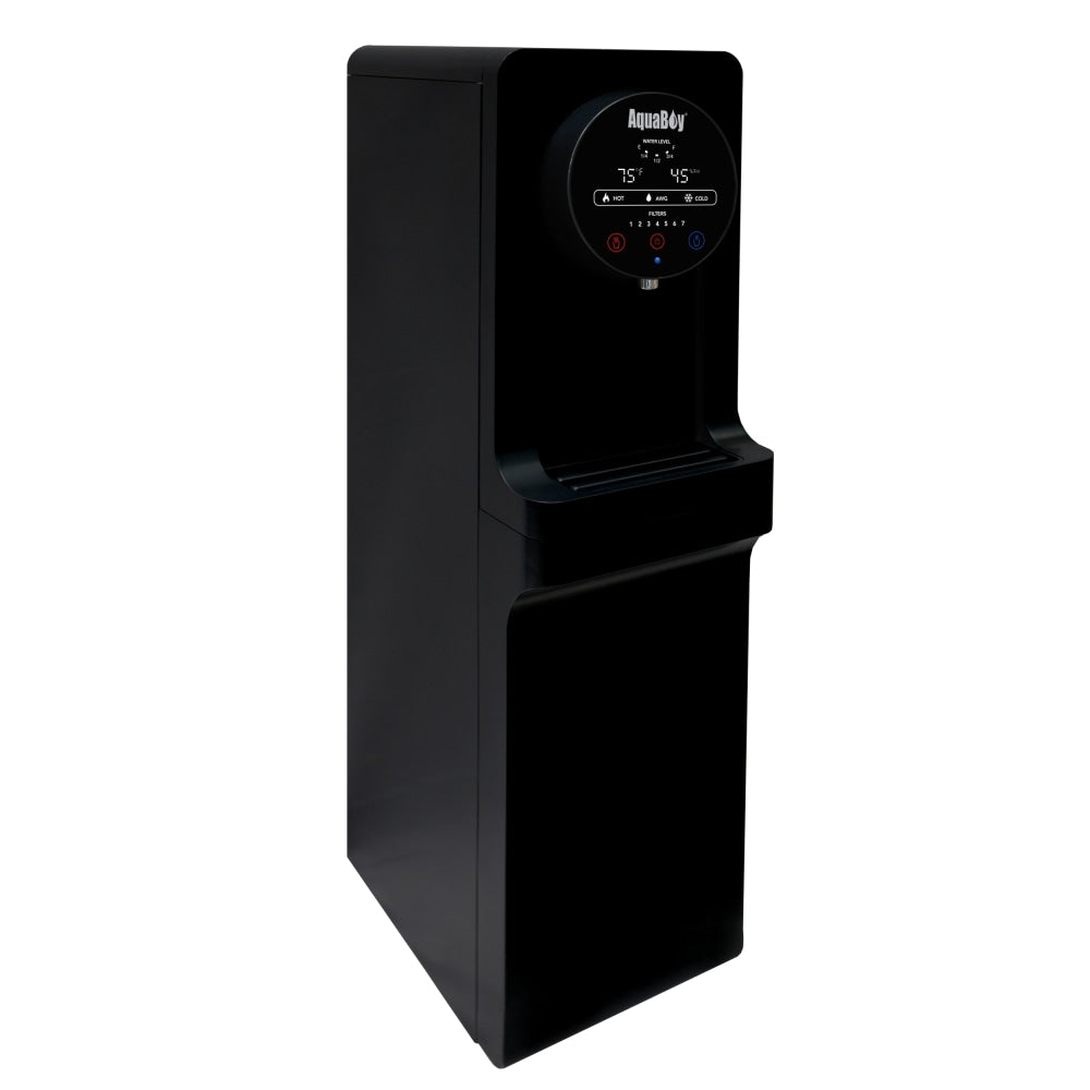 AquaBoy Pro II Hot/Cold Air-To-Water Generator, 45 1/2inH x 11 3/4inW x 17inD, Black