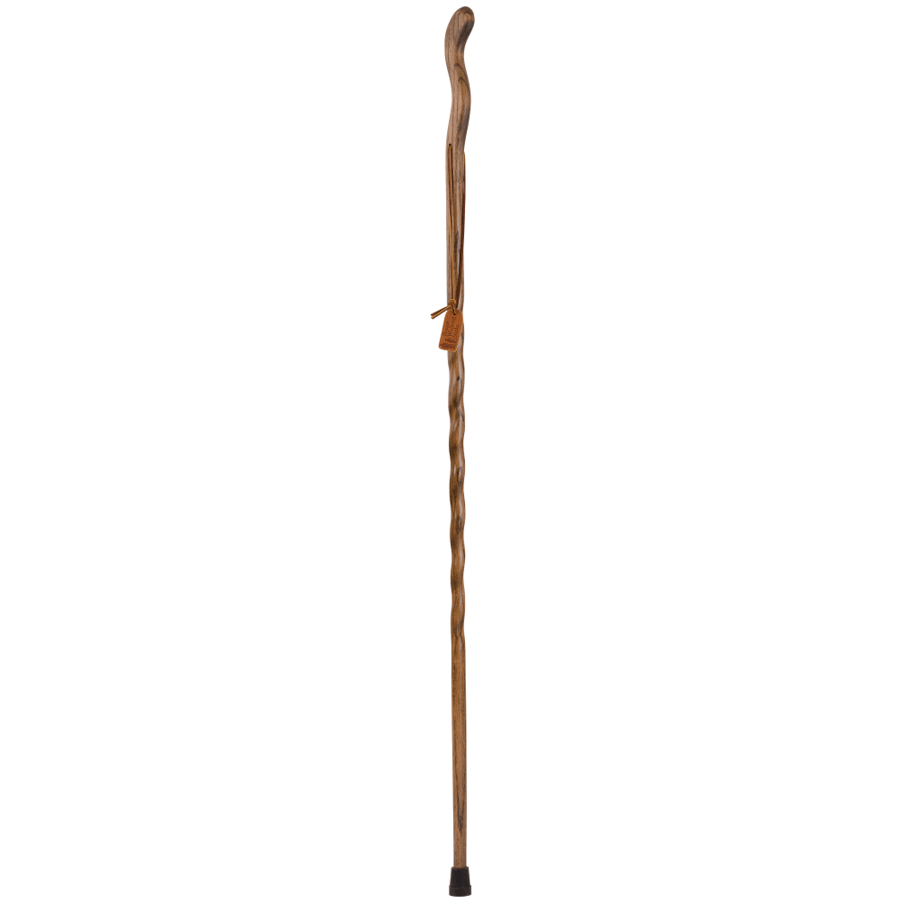 Brazos Walking Sticks Fitness Walker Oak Walking Stick, 58in, Brown