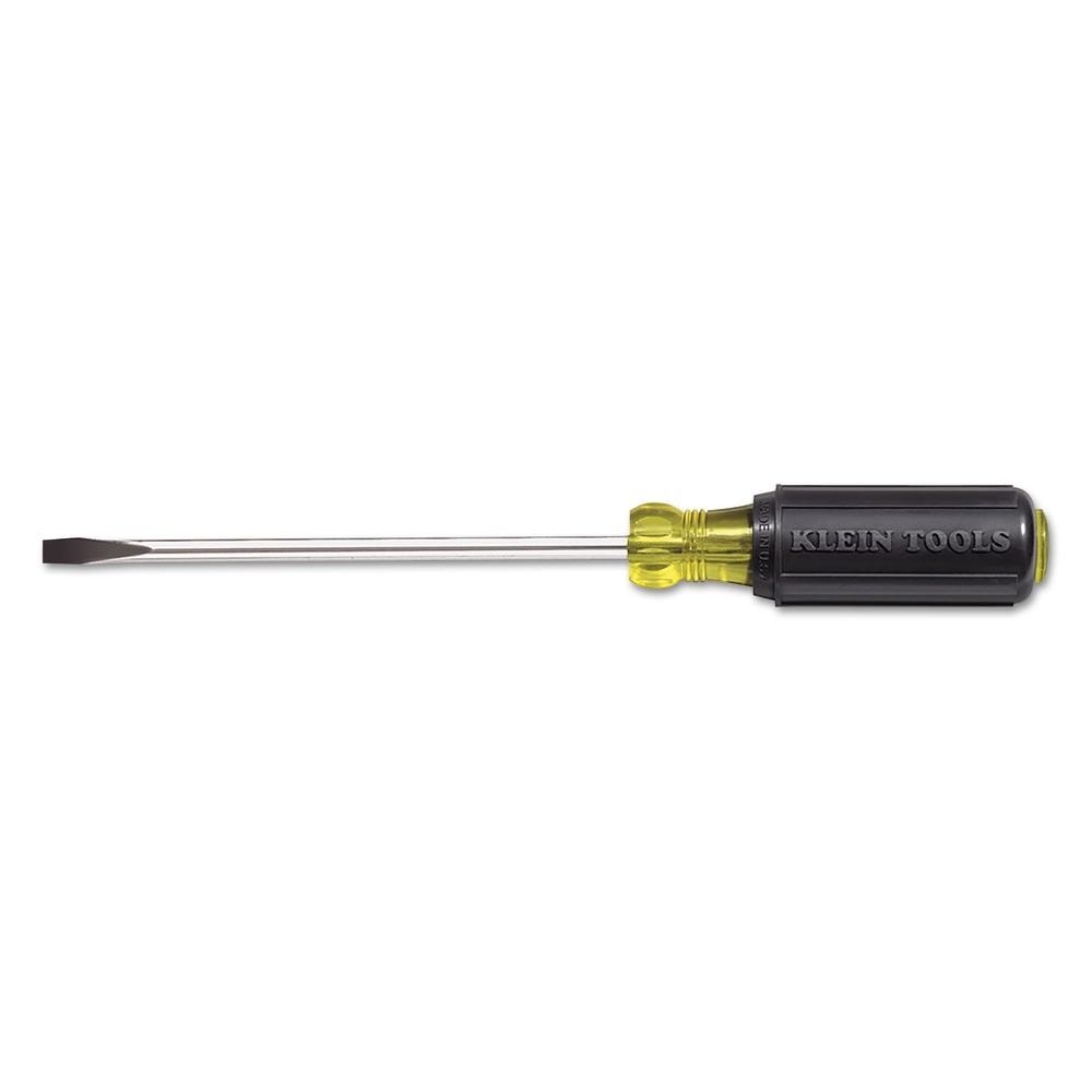 Klein Tools 1/4in Cabinet Tip Heavy Duty Round Shank Screwdriver, 4in