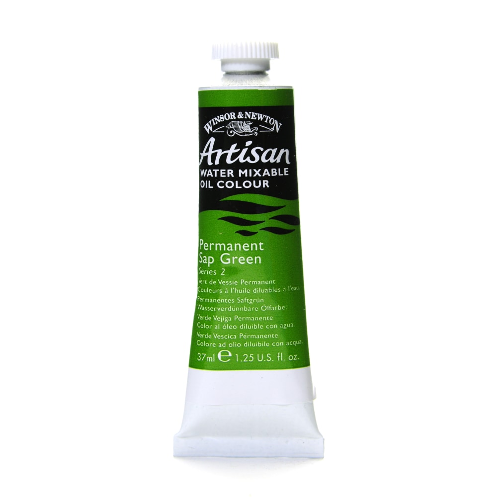 Winsor & Newton Artisan Water Mixable Oil Colors, 37 mL, Permanent Sap Green, 503, Pack Of 2