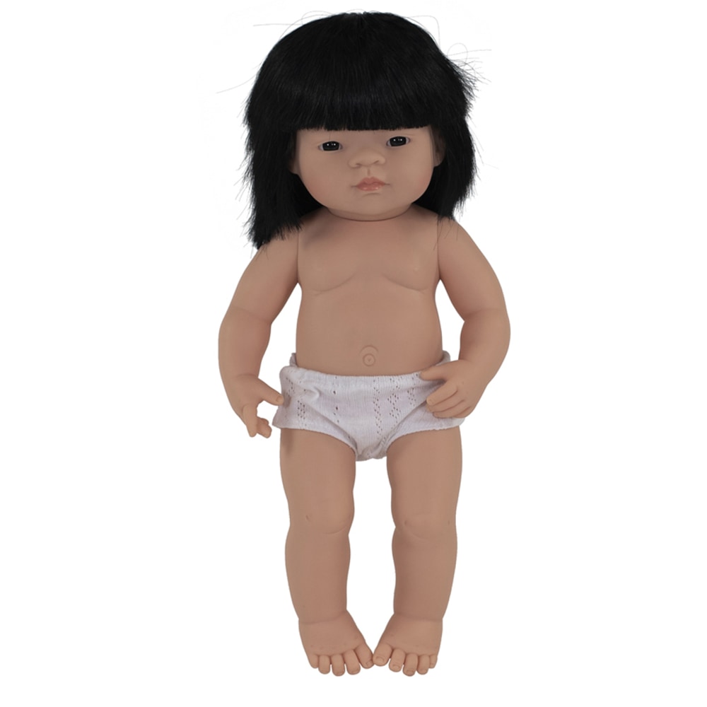 Miniland Educational Anatomically Correct 15in Baby Doll, Asian Girl