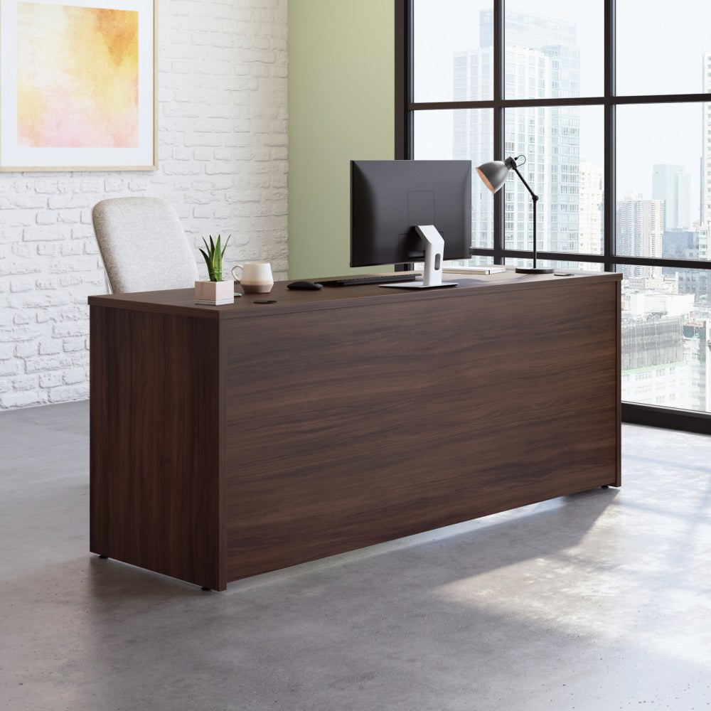 Sauder Affirm 72inW Computer Desk, Noble Elm