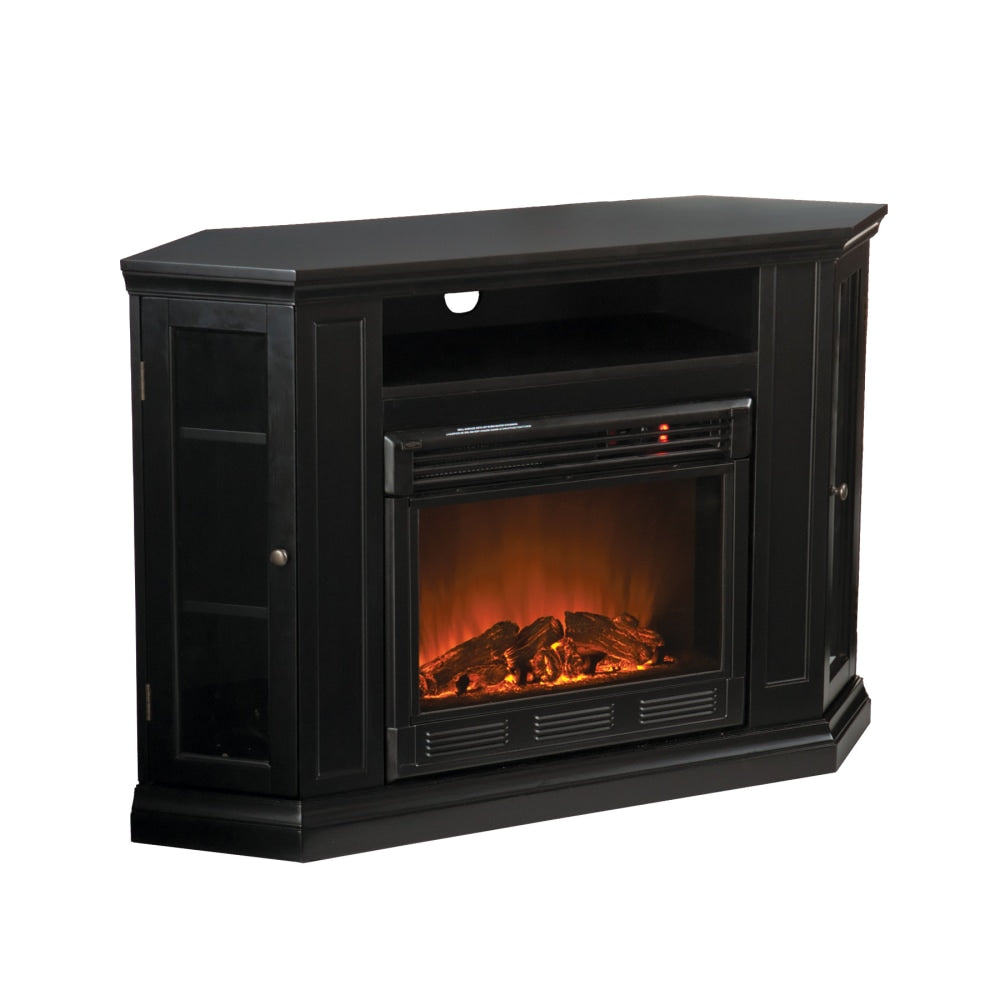 SEI Furniture Claremont Electric Fireplace Media Console, 32 1/4inH x 48inW x 27inD, Black