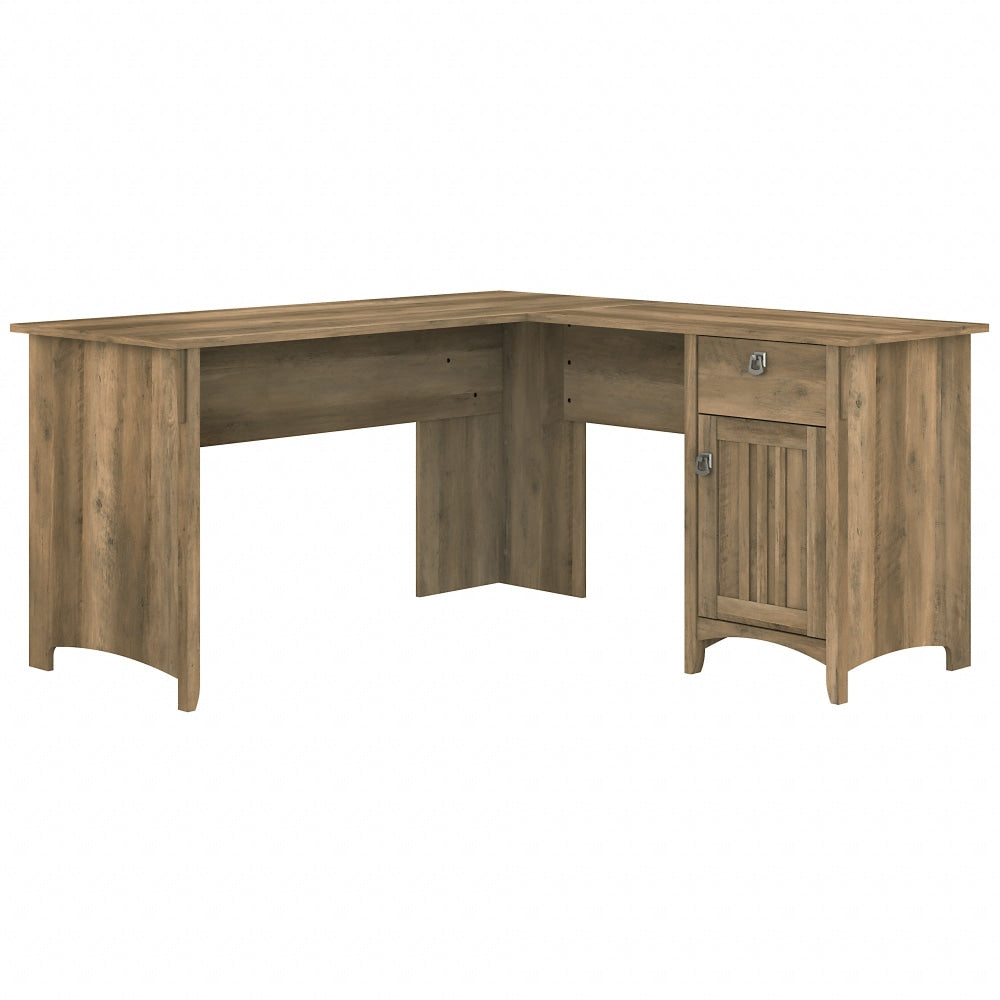 Bush Furniture Salinas 60inW L-Shaped Corner Desk With Storage, Reclaimed Pine, Standard Delivery