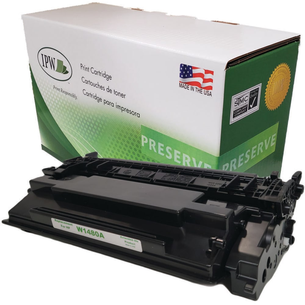 IPW Preserve Remanufactured Black Extended High-Yield Toner Cartridge Replacement For HP W1480A, W1480AJ-ODP