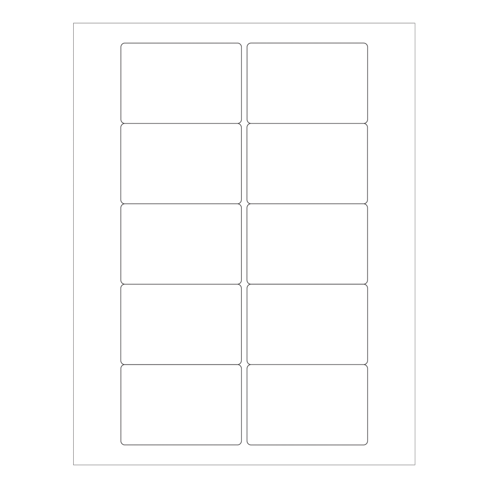 Tape Logic Weather-Resistant Laser Labels, LL247WR, Rectangle, 3in x 2in, White, Pack Of 1,000 Labels