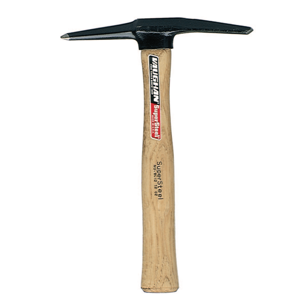 Welders Chipping Hammers, 11-1/4 in, 12 oz Head, Chisel and Pointed Tip, Hickory Handle