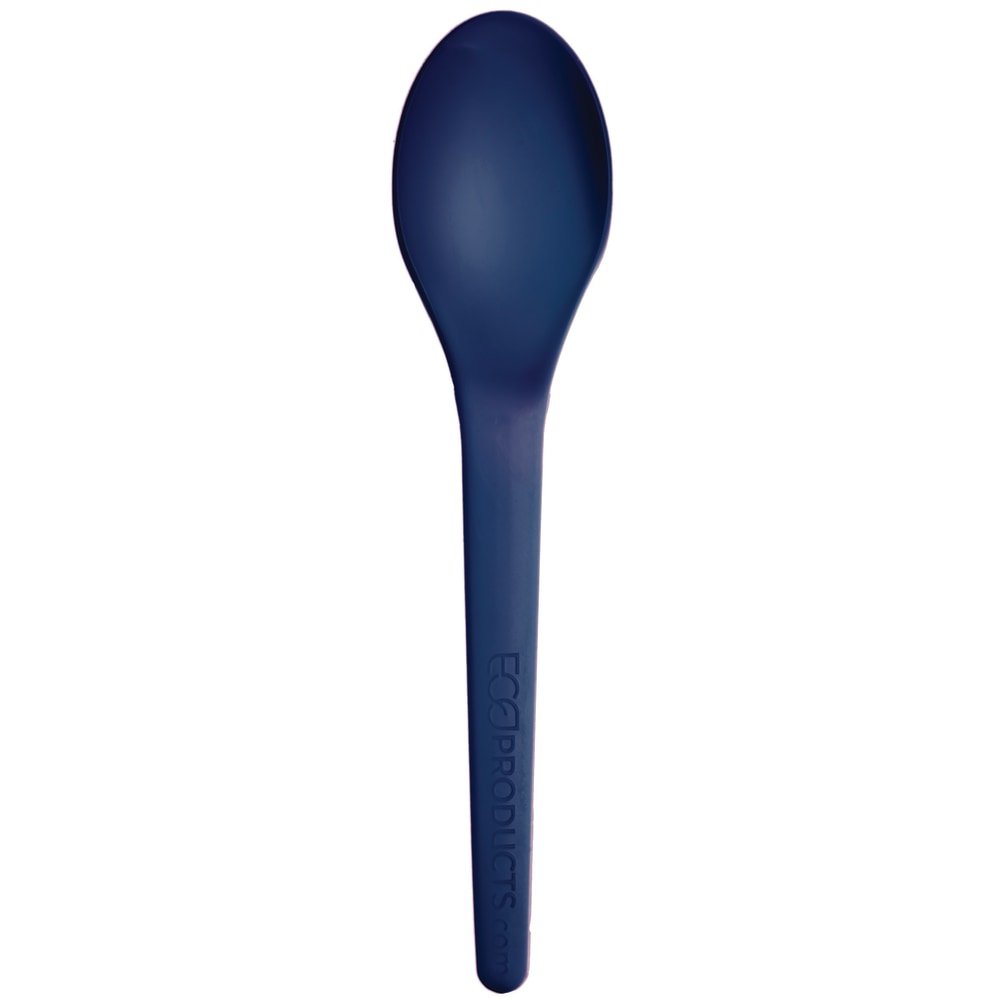 Eco-Products Plantware Spoons, 6in, Blue, Pack Of 1,000 Spoons