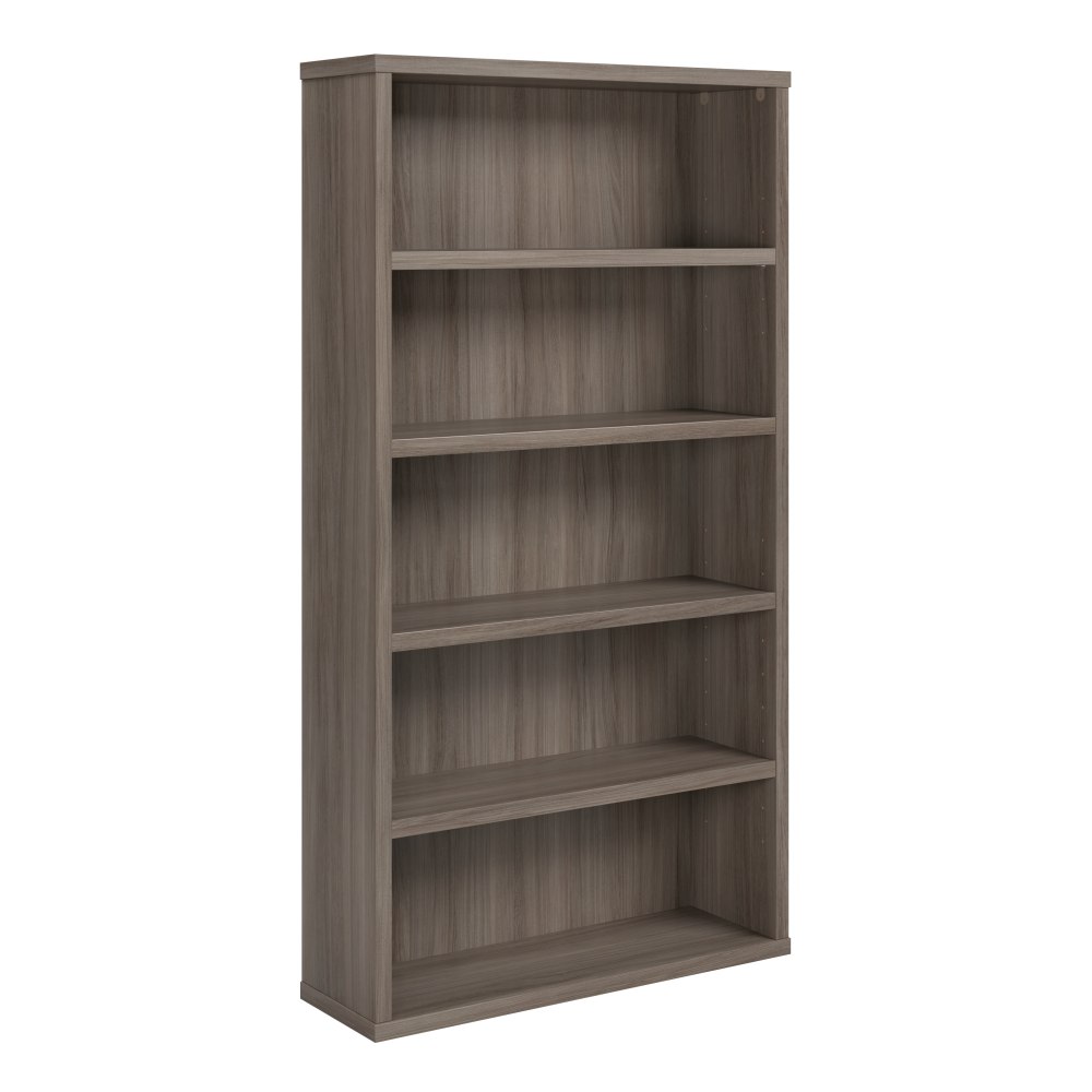 Sauder Affirm Commercial 66inH 5-Shelf Bookcase, Hudson Elm