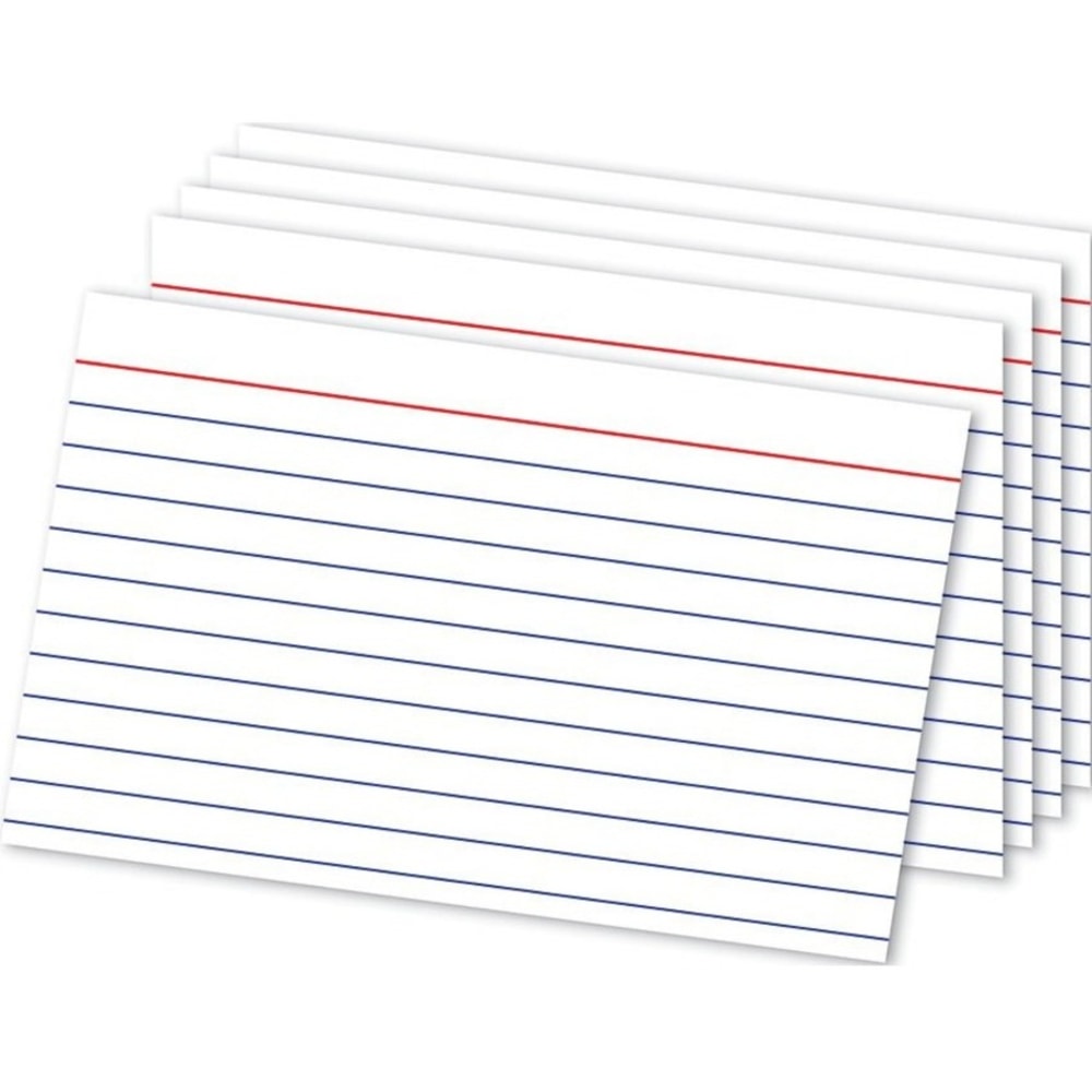 Office Depot Brand Ruled Index Cards, 4in x 6in, White, Pack Of 300