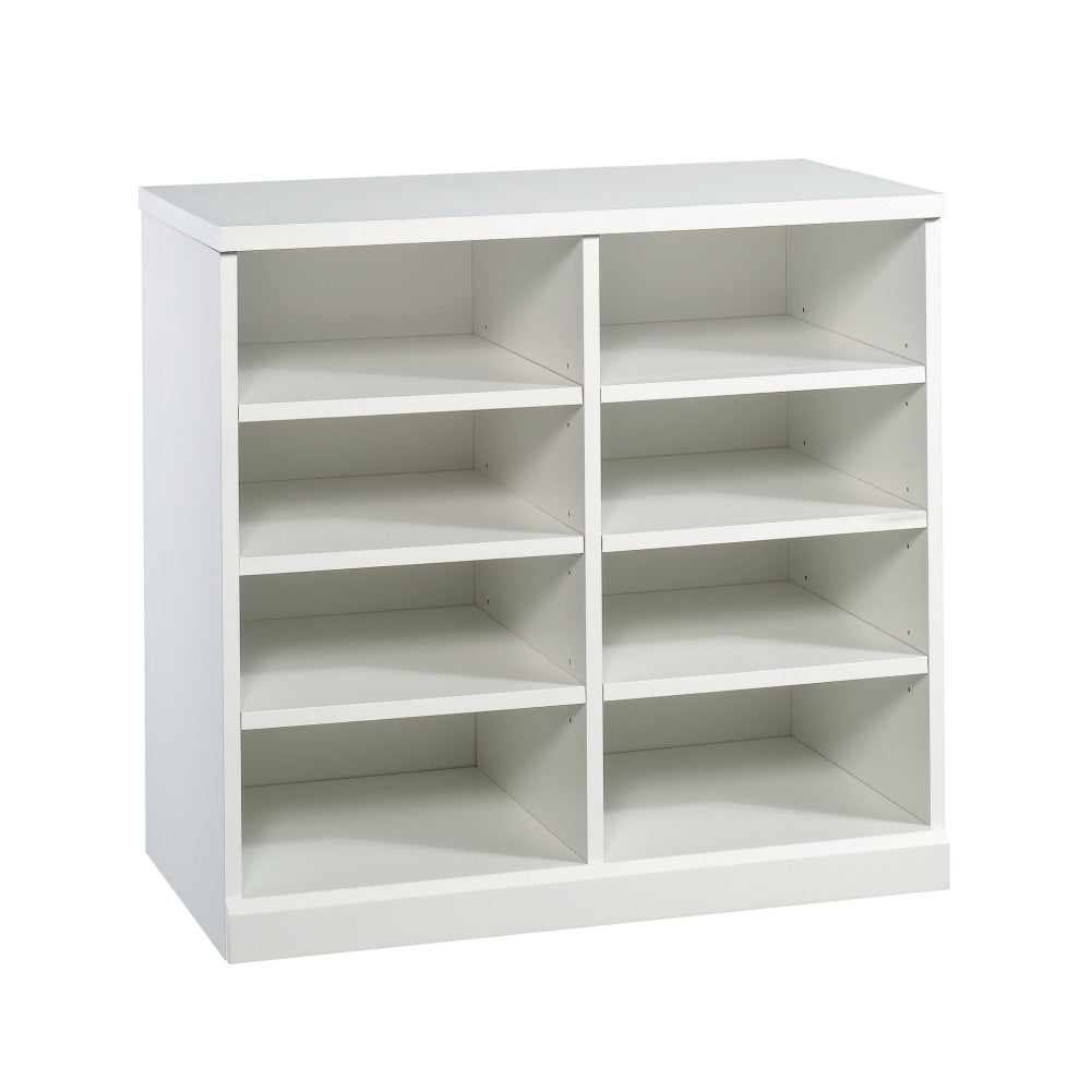 Sauder Craft Pro Series Open Storage Cabinet, 8 Shelves, White