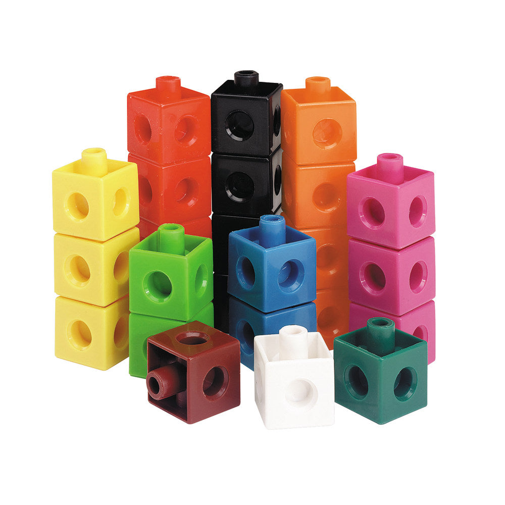 Learning Resources Snap Cubes, 3/4inH x 3/4inW x 3/4inD, Assorted Colors, Grades Pre-K - 9, Pack Of 500