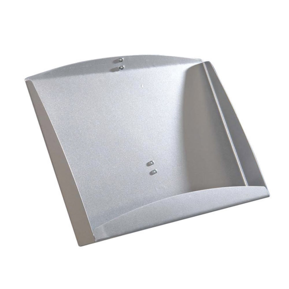 Azar Displays Steel Brochure Shelf For Sky Tower Displays, 13inH x 18inW x 1-1/2inD, Silver