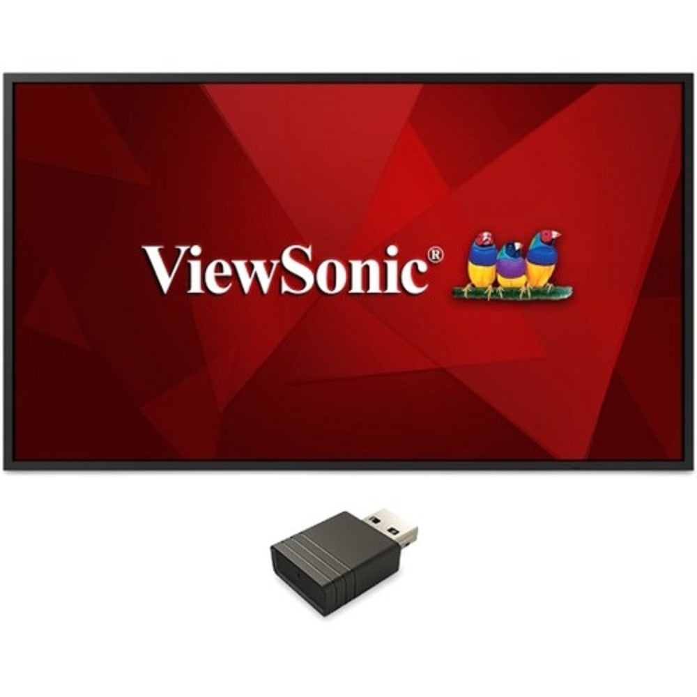 ViewSonic Commercial Display CDE5520-W1 - 4K 24/7 Operation, Integrated Software and WiFi Adapter - 350 cd/m2 - 55in - Commercial Display CDE5520-W1 - 4K 24/7 Operation, Integrated Software and WiFi Adapter - 350 cd/m2 - 55in