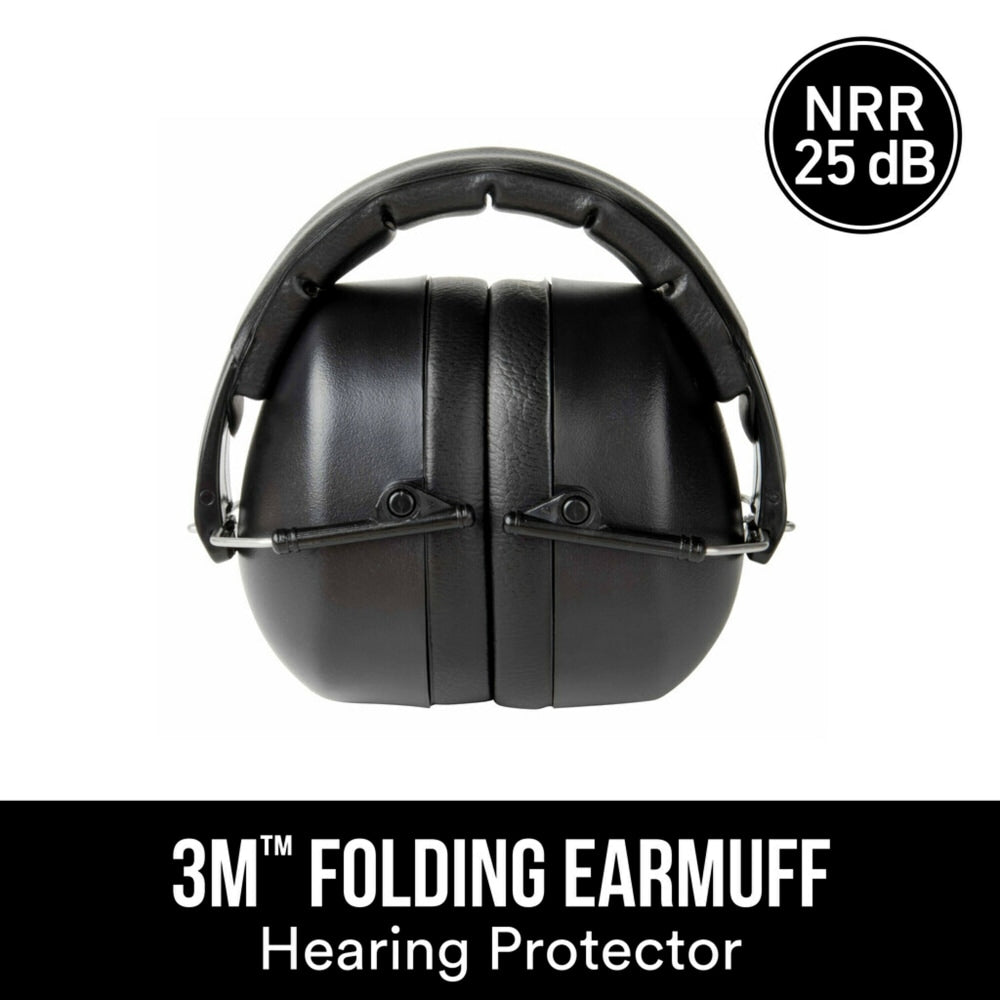 3M Folding Earmuff, 90563H1-DC, Black