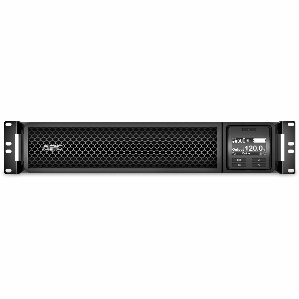 APC by Schneider Electric Smart-UPS SRT 1000VA RM 120V Network Card - 2U Rack-mountable - 3 Hour Recharge - 10 Minute Stand-by - 120 V Input - 120 V AC Output - Sine Wave - 6 x NEMA 5-15R - 6 x Battery/Surge Outlet