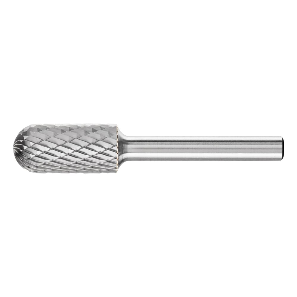 Carbide Cylindrical/Radius Bur Bit, 1/2Dia. x 1L Cut, 1/4 Shank, Alt. Diamond