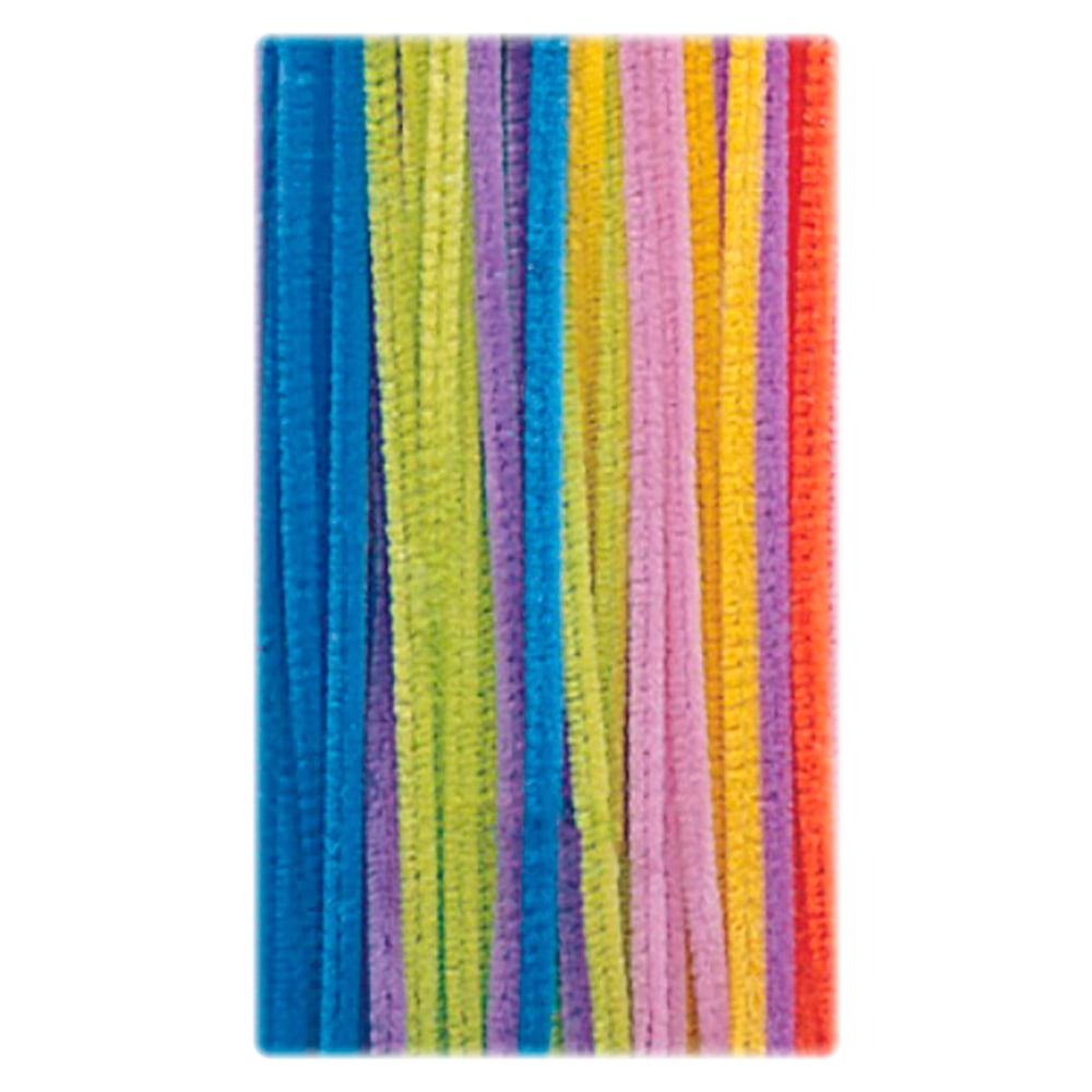 Creativity Street Jumbo Chenille Pipe Cleaners, 12in 1/4in, Neon, Pack of 100