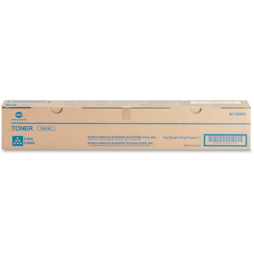 Konica Minolta TN-216C Original Toner Cartridge - Laser - 26000 Pages - Cyan - 1 Each