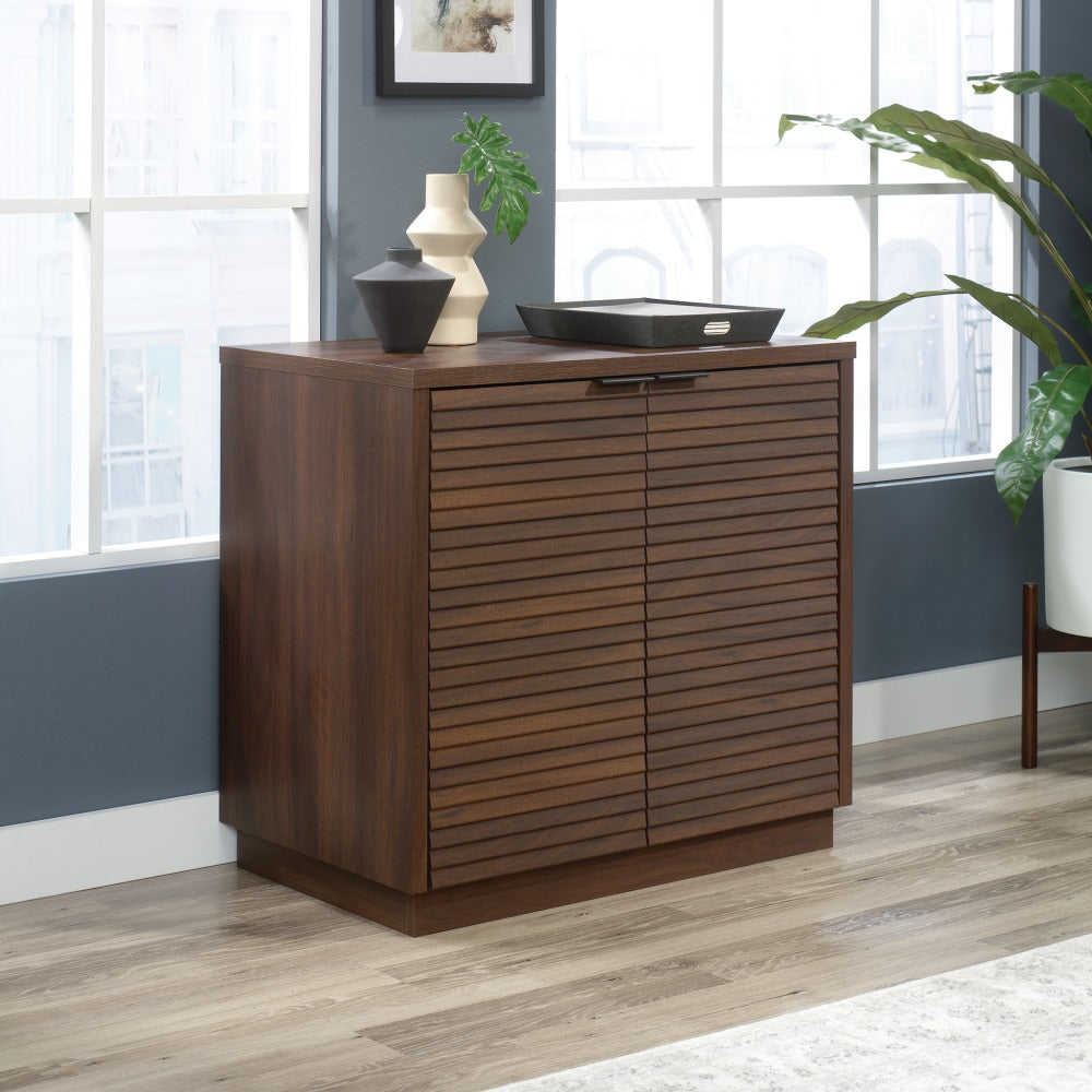 Sauder Englewood 29inH Library Base, Spiced Mahogany