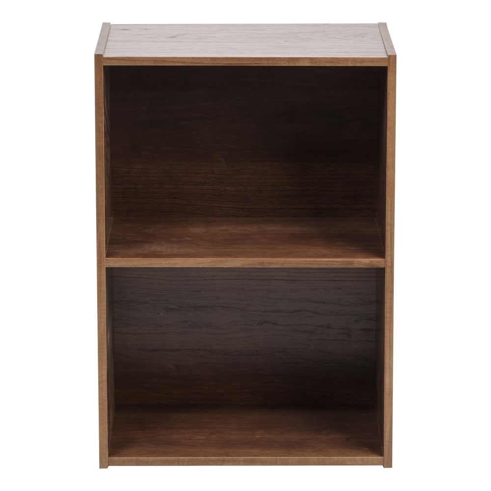 IRIS 24inH 2-Tier Storage-Shelf, Brown