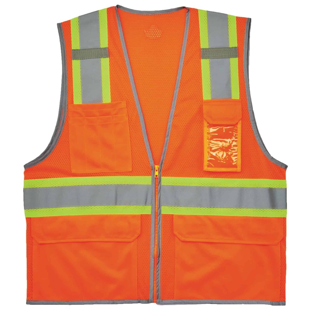 Ergodyne GloWear Safety Vest, 2-Tone, Type-R Class 2, 4X/5X, Orange, 8246Z