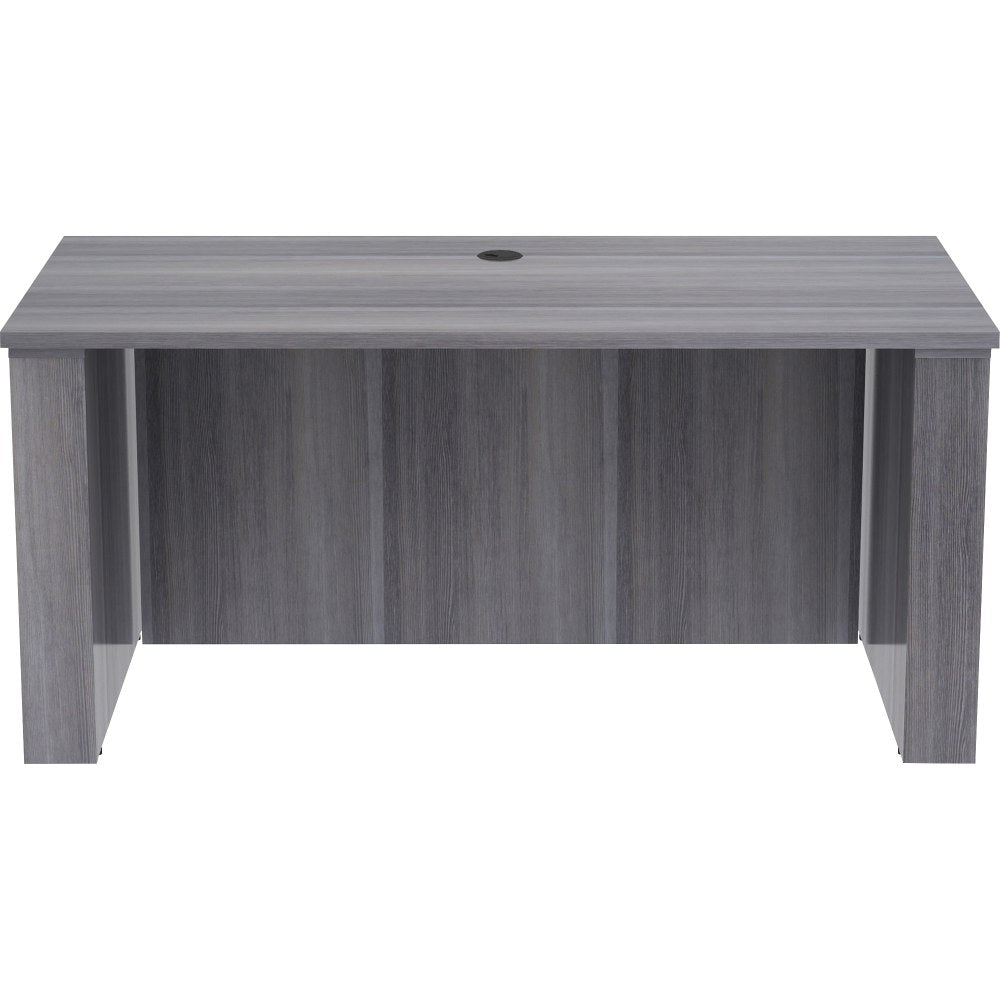 Lorell Essentials Electric 60inW Sit-to-Stand Desk Shell, Weathered Charcoal